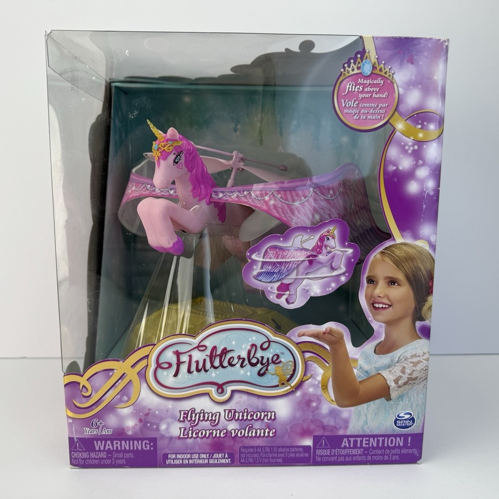 Flutterbye Flying Unicorn By Spin Master * Interactive Toy New In Box - Ages 6+